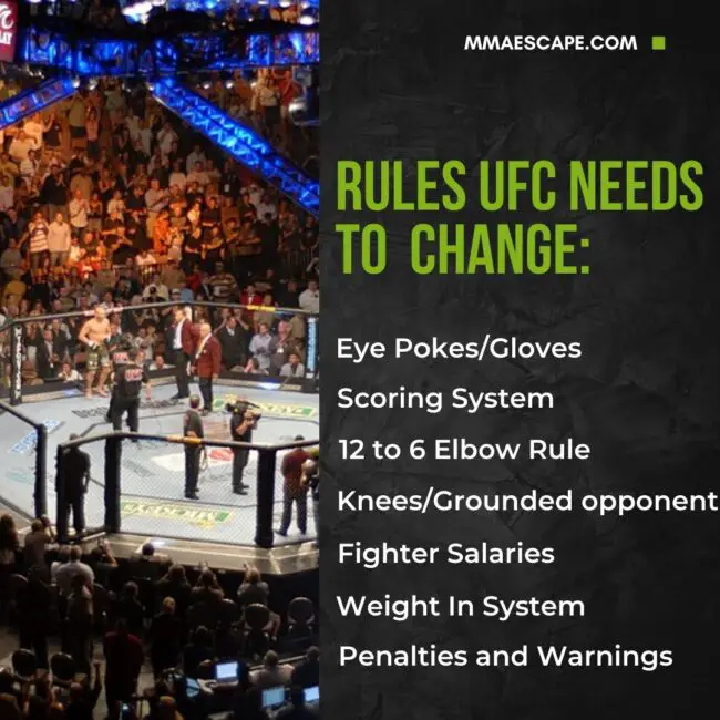 The rules UFC need to change