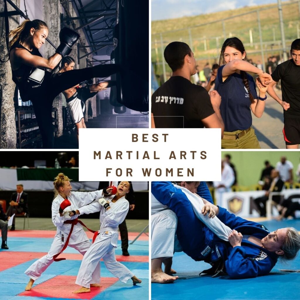 Graphic showing best martial arts for women